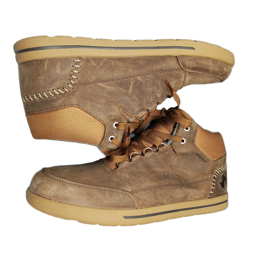 Forsake Phil Mid Top Sneakers Mens Size 12.5 Brown Waterproof Round Toe Lace Up